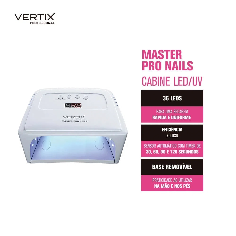 Cabine De Led Vertix Master Pro Nails 1un