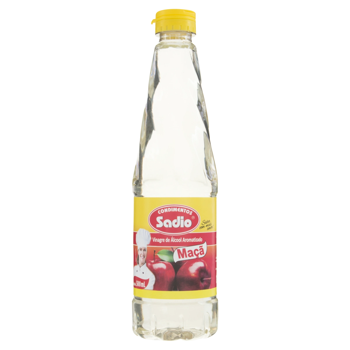 Vinagre De álcool Aromatizado Maçã Condimentos Sadio Frasco 500ml