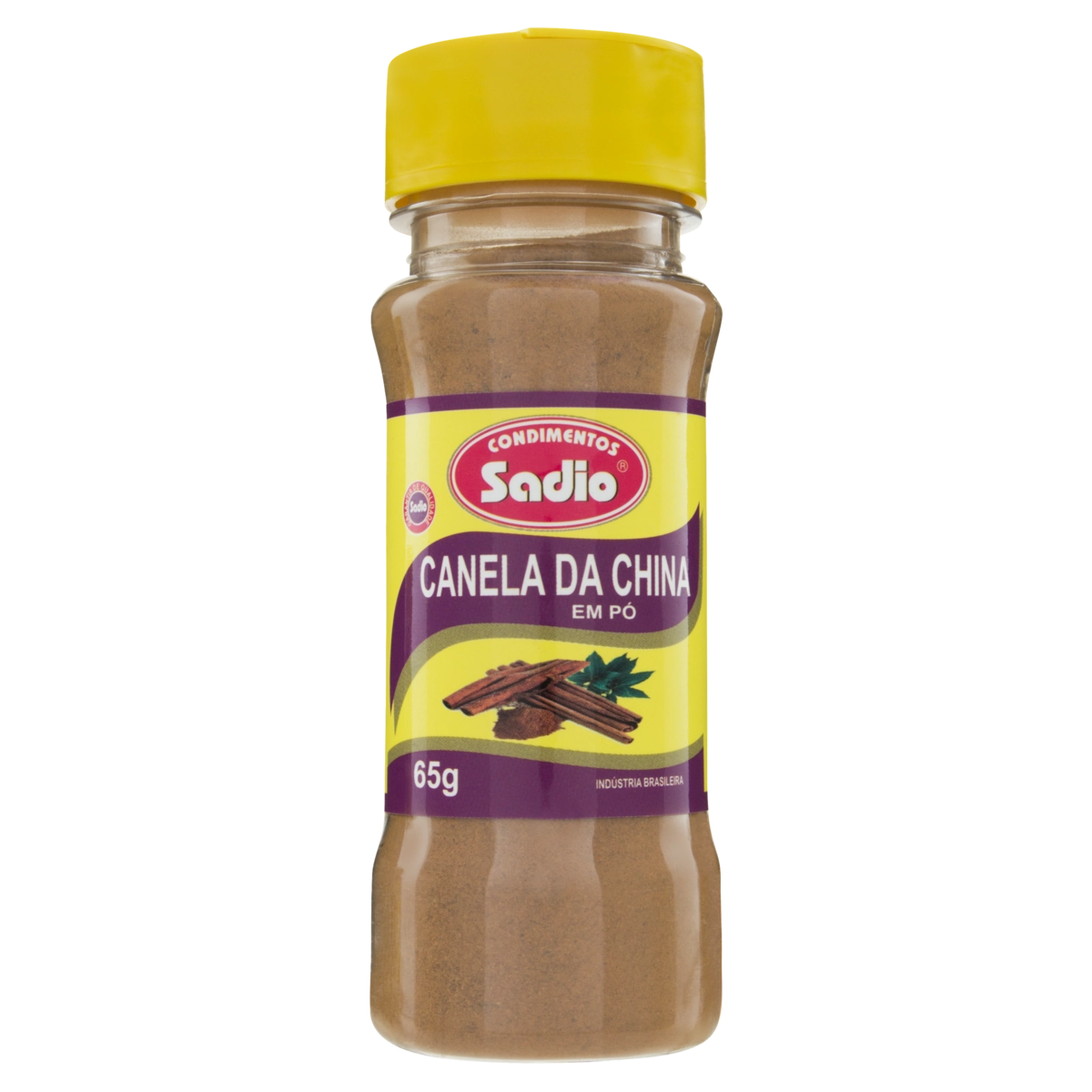 Canela Da China Em Pó Condimentos Sadio Frasco 65g