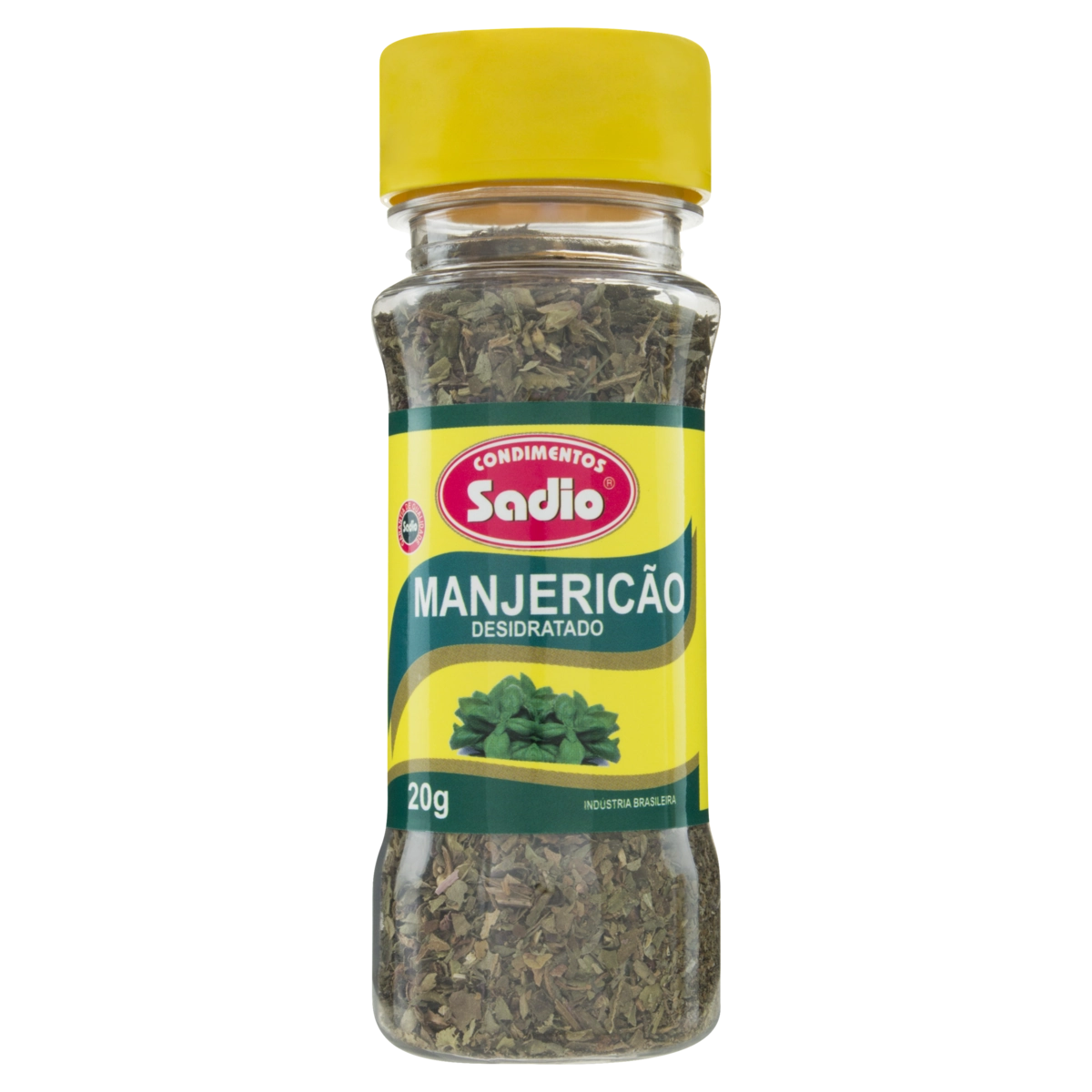 Manjericão Desidratado Condimentos Sadio Frasco 20g