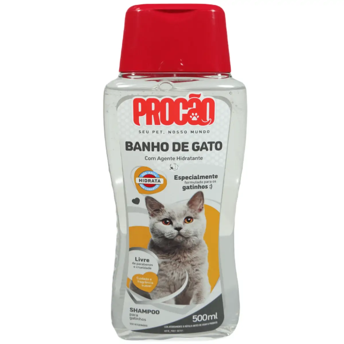 Shampoo Para Gatos Banho De Gato Suave Procão Frasco 500ml
