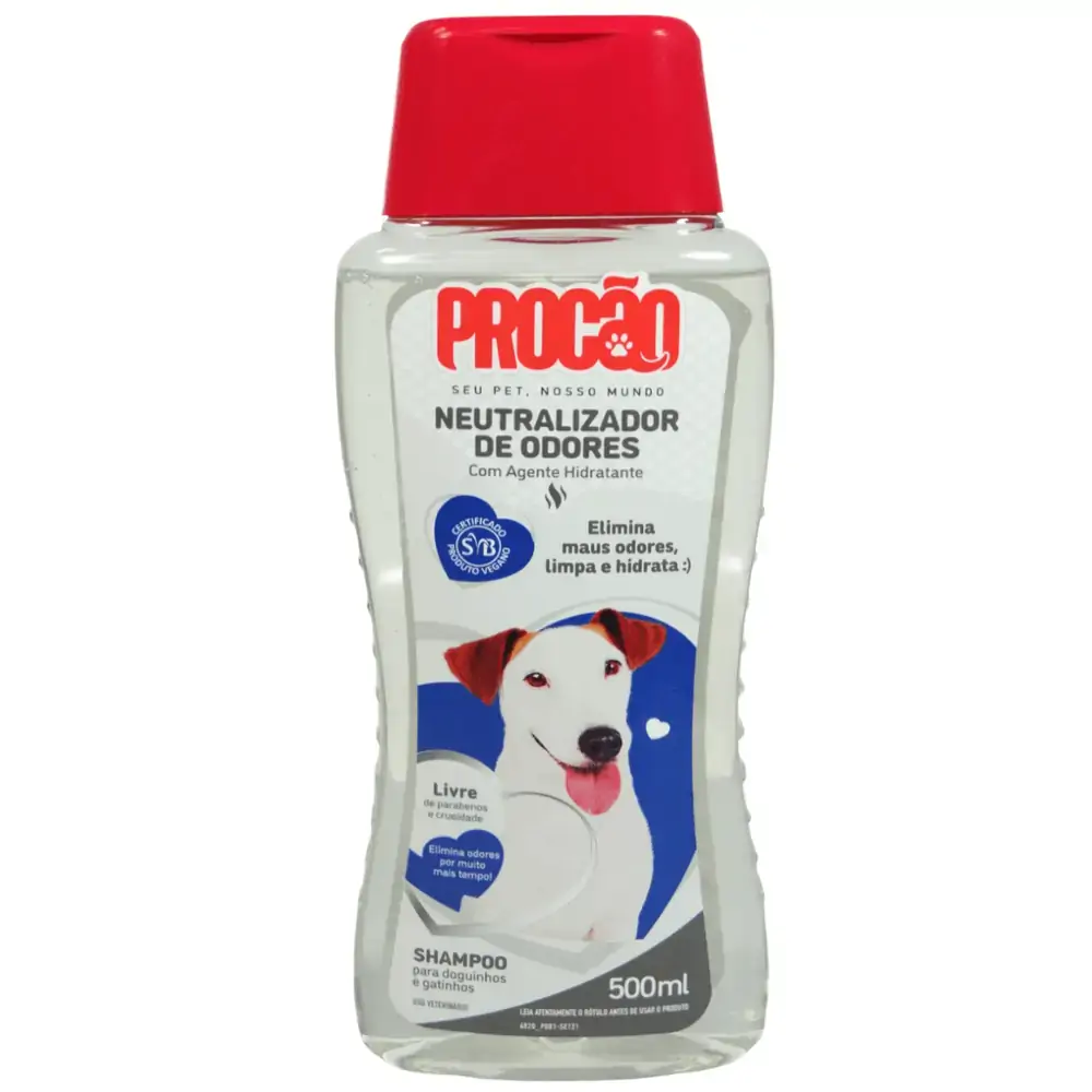 Shampoo Para Cães E Gatos Neutralizador De Odores Procão Frasco 500ml
