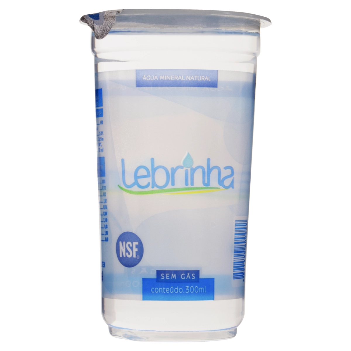 água Mineral Natural Sem Gás Lebrinha Copo 300ml