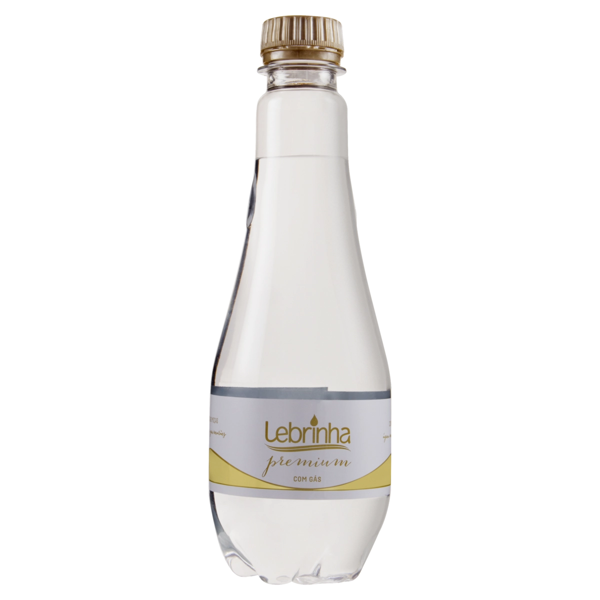 água Mineral Natural Com Gás Lebrinha Premium Garrafa 350ml