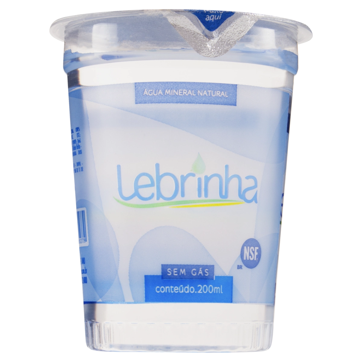 água Mineral Natural Sem Gás Lebrinha Copo 200ml