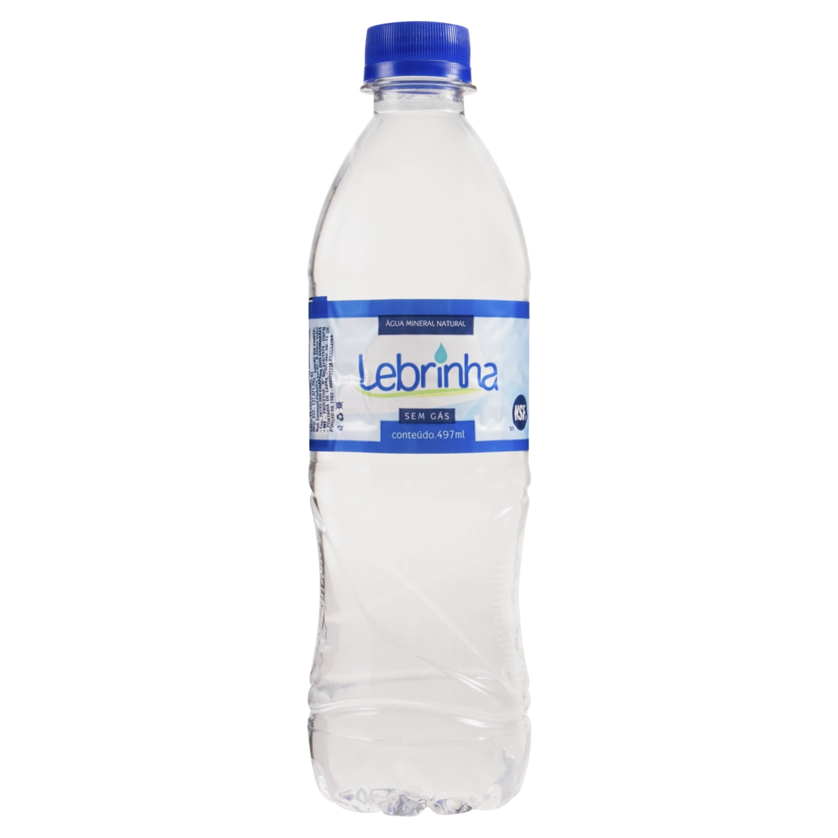 água Mineral Natural Sem Gás Lebrinha Garrafa 497ml