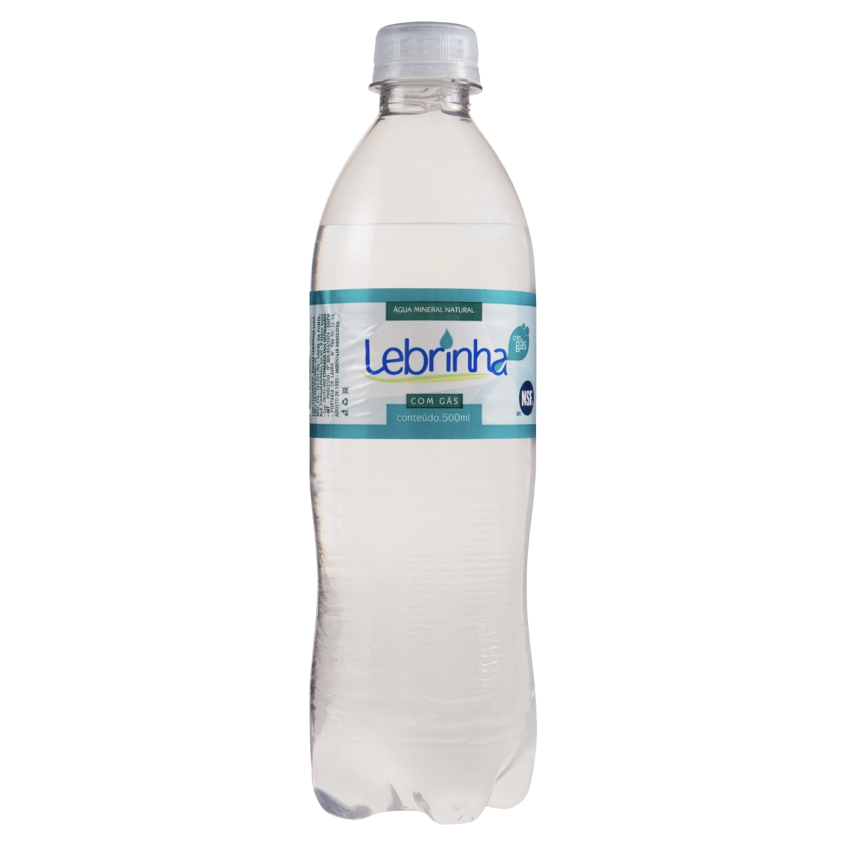água Mineral Natural Com Gás Lebrinha Garrafa 500ml