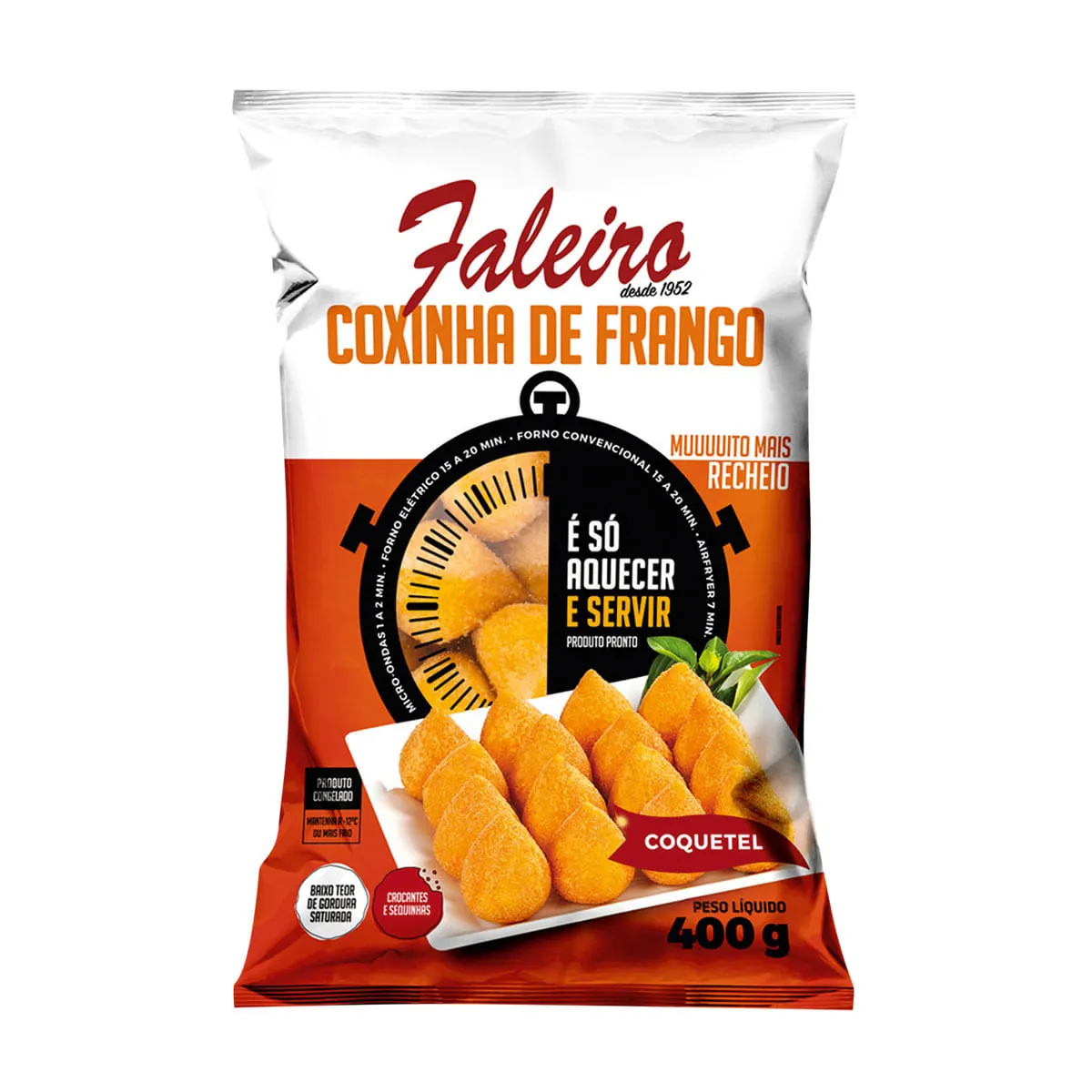 Coxinha Simples Faleiro 400g