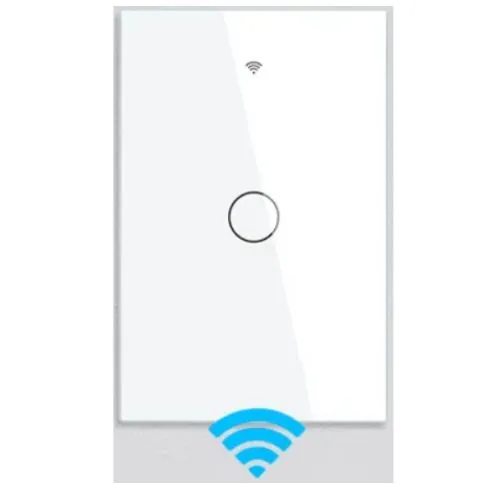 Interruptor De Luz Inteligente Wifi 110v - 220v Google Alexa Botões:1 Botão / Gang