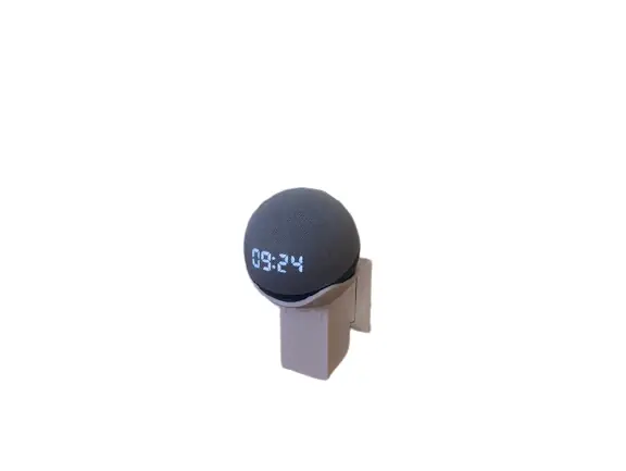 Suporte Base Parede Tomada Alexa Amazon Echo Dot 4 E 5 Branco