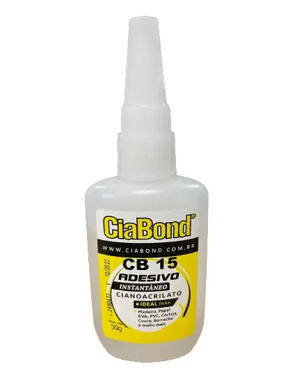 Cola Adesivo Instantâneo Cb 15 Ciabond 50g Anti Entupimento