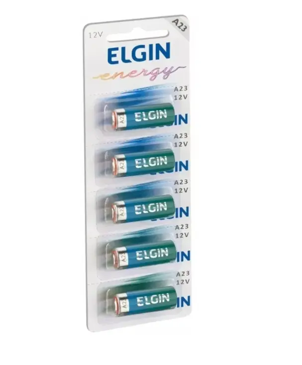 Kit10 Pilhas Baterias Elgin 12v A23 Controle Portão Alarme