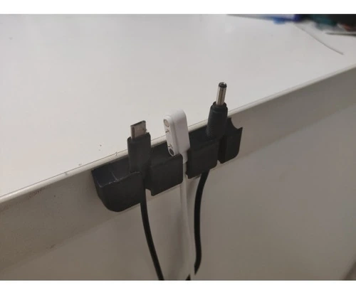 3 X Organizador De Fios E Cabos Adesivo Original Kit Com 3