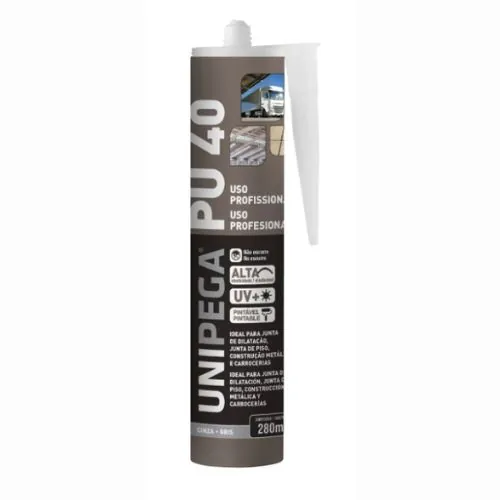 Cola Pu 40 Profissional Placa Revestimento Pvc 400g Unipega Cinza
