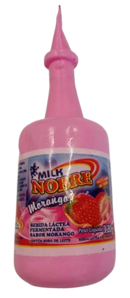 Bebida Láctea Fermentada Morango Parcialmente Desnatada Milk Nobre Squeeze 110g
