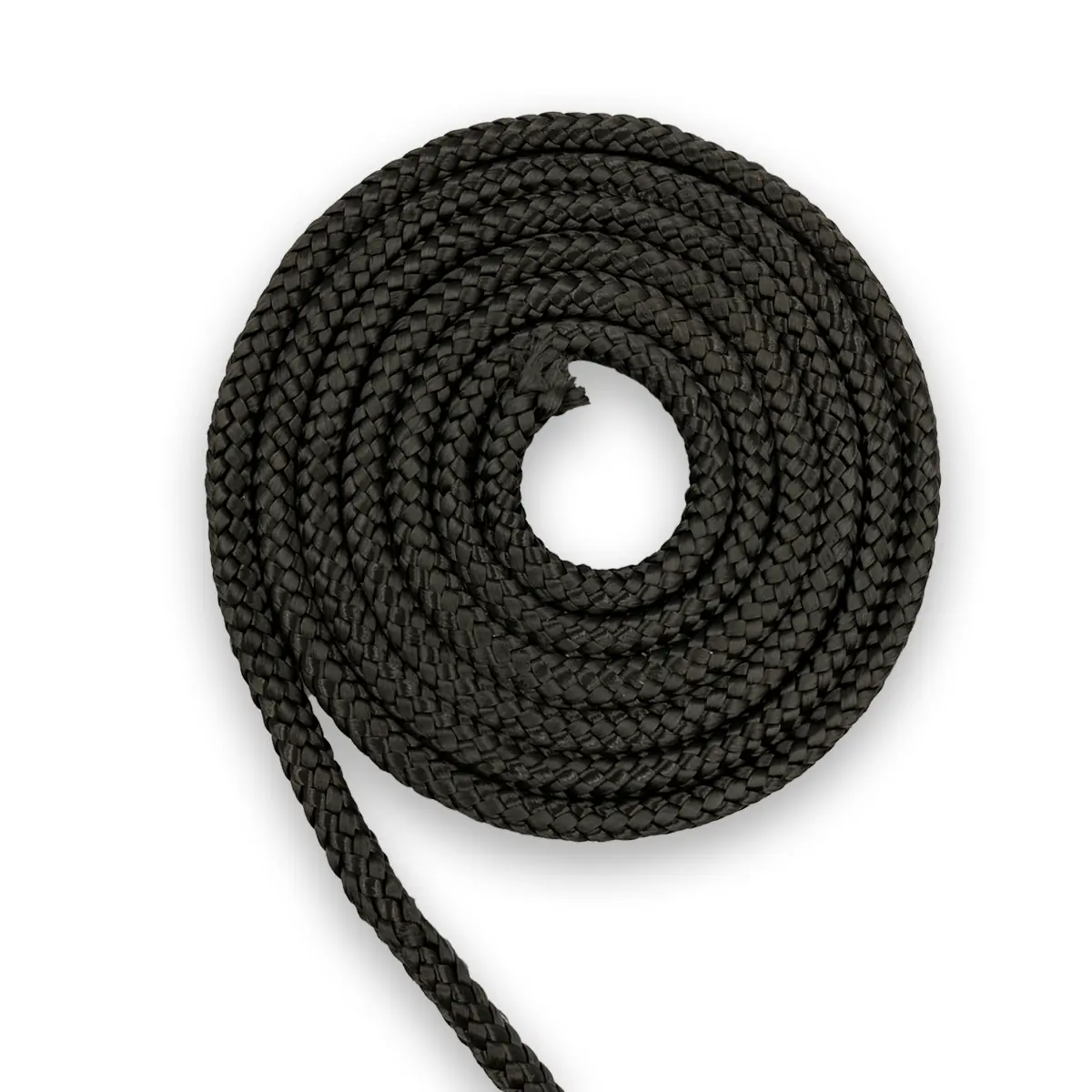 Corda Trançada Tropical - 6mm - Preta - Venda Por Metro Corda Trancada Tropical 06mm Preta