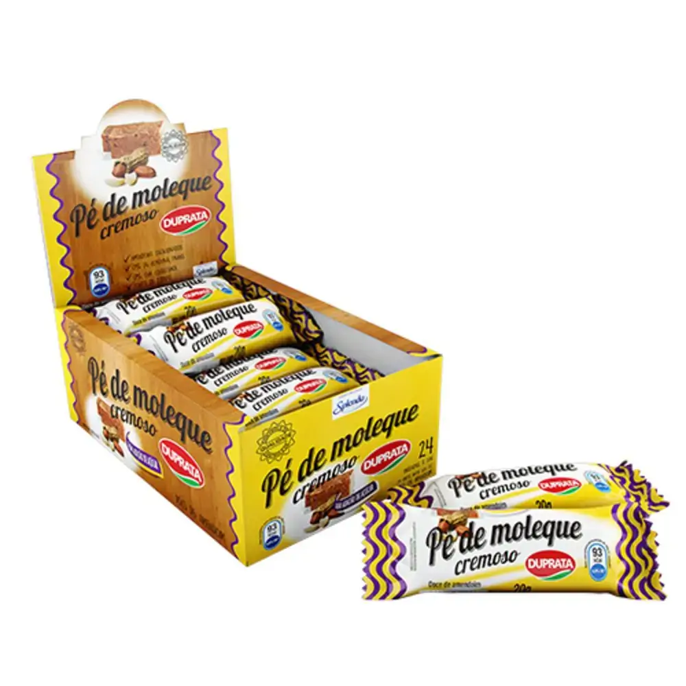 Barra Duprata 12g Pe De Moleque S/acucar C/4