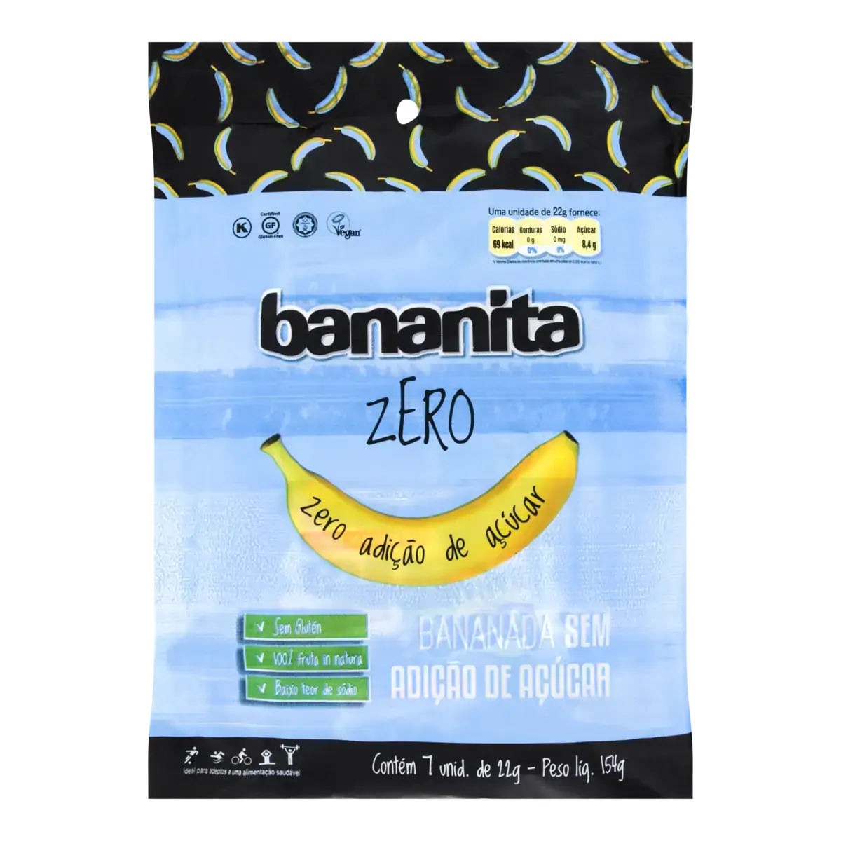 Bananita DUPRATA Zero Açúcar Blister 154g