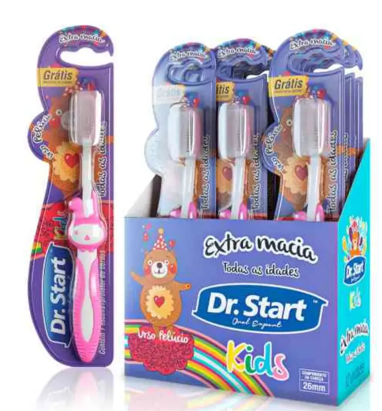 Esc. Dental Dr Start Kids Urso Pelucia 12x1 L