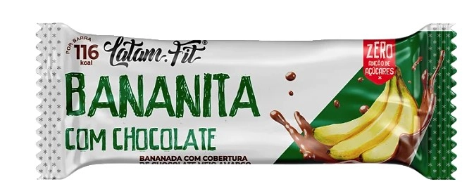 Doce Banana Zero Açucar Com Chocolate