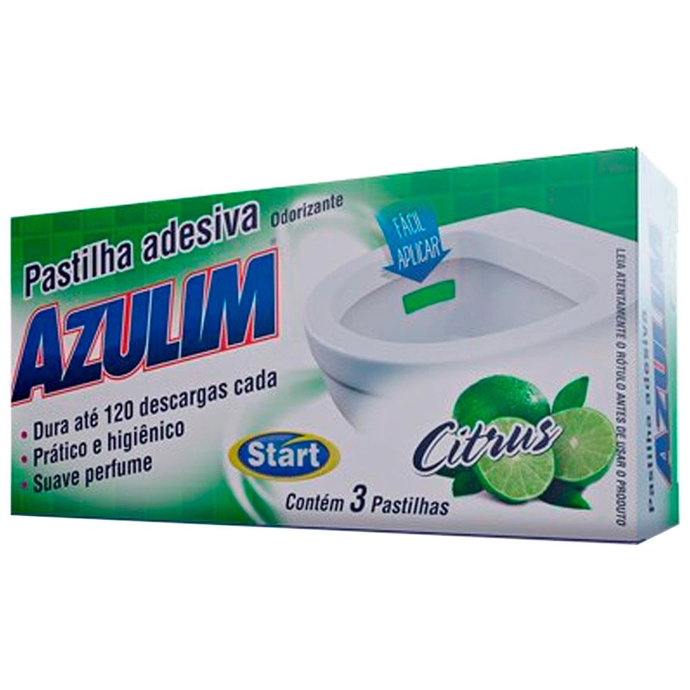 Pastilha Adesiva Azulim C/3 Citrus