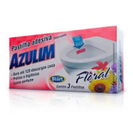 Pastilha Adesiva Azulim C/3 Floral
