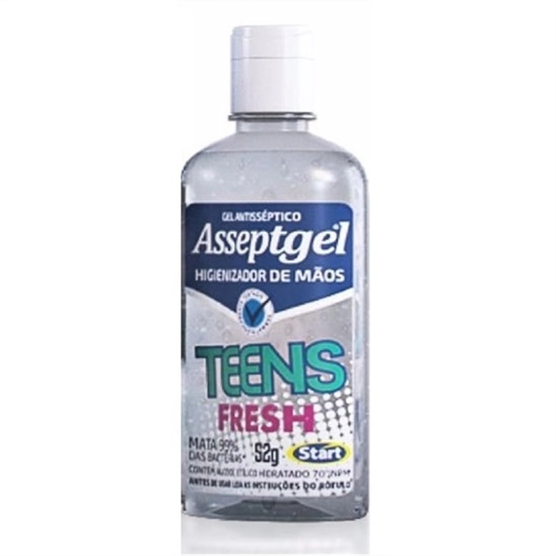 Gel Antisséptico Asseptgel 52g Fresh Unit