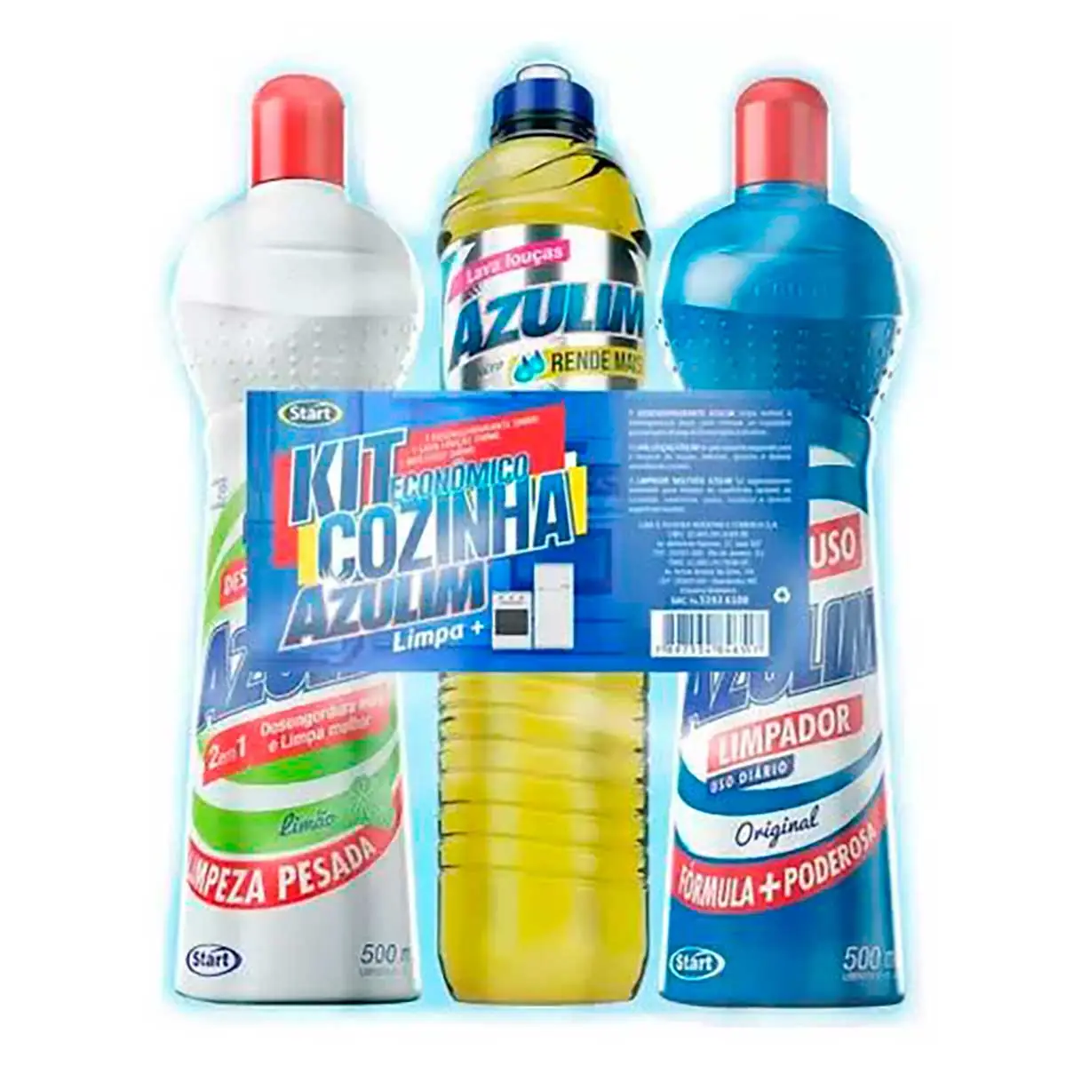 Kit Cozinha Azulim 500 ml 3 Un