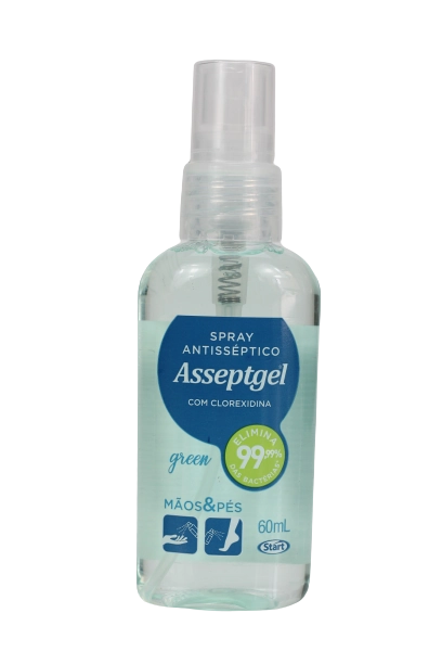 SPRAY ANTISSEPTICO ASSEPTGEL CLOREXIDINA GREEN 60 ML