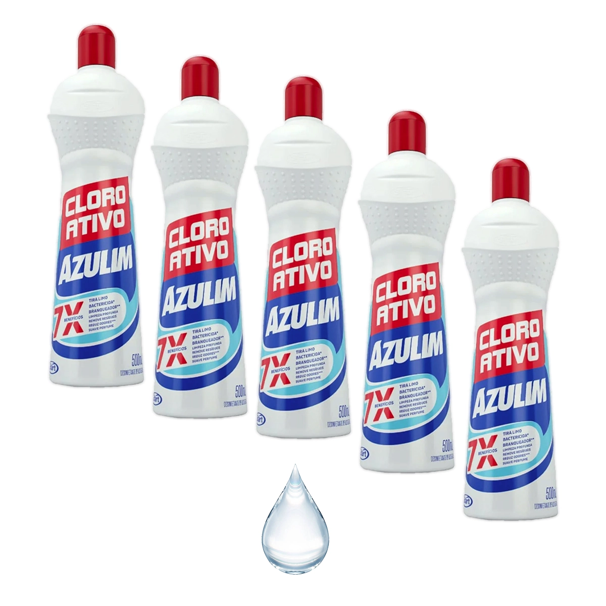Limpador Azulim 500ml Cloro Ativo