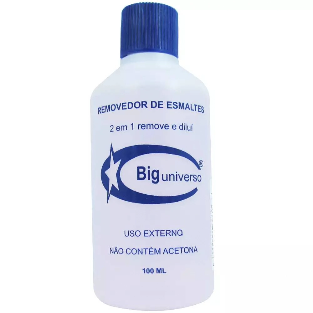 Removedor De Esmalte Big Universo 2em 1 100ml
