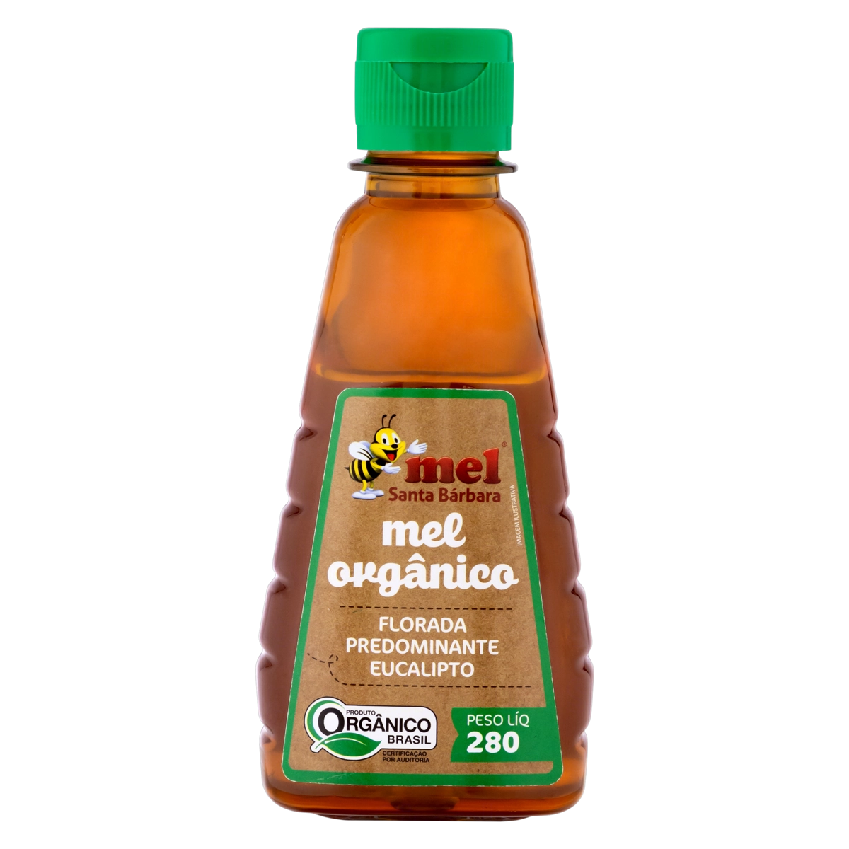 Mel Florada De Eucalipto Orgânico Mel Santa Bárbara Squeeze 280g