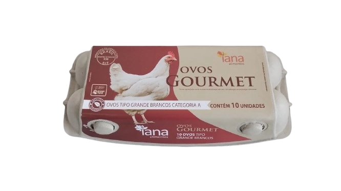 Ovos Iana Gurmet Branco Grande C/10