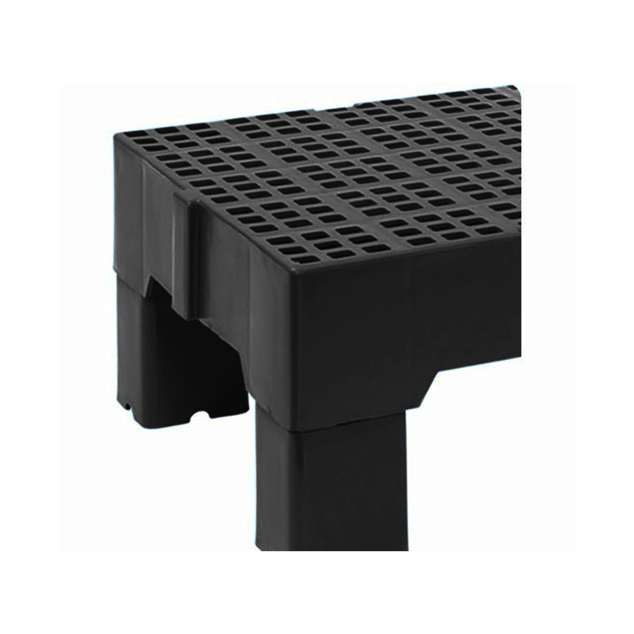 Prolongador 12x8x9cm Para Estrado Plástico 13x41x82cm - Preto