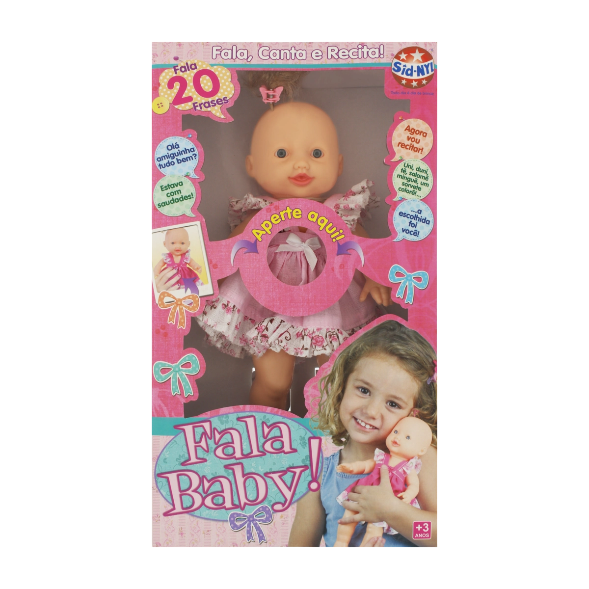 Boneca Fala Baby Sid Nyl