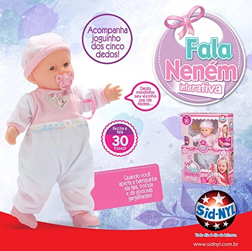 Brinq.boneca Fala Nenem Interativa
