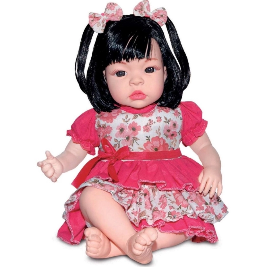 Boneca Morena Sid Nyl Baby Kiss