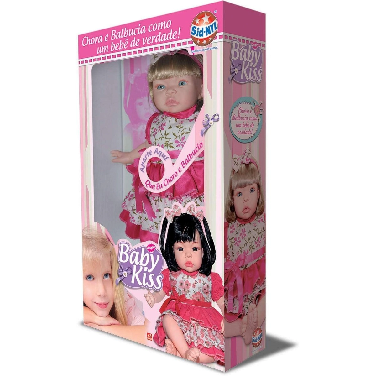 Boneca Baby Kiss Loira 912 Sidnyl