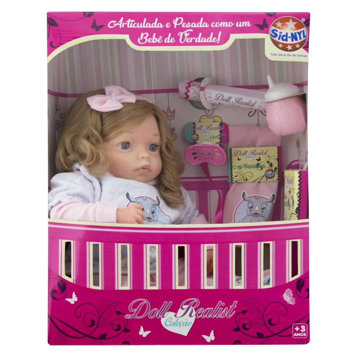 Brinquedo Boneca Bebê Reborn Eloise Original com Certidão