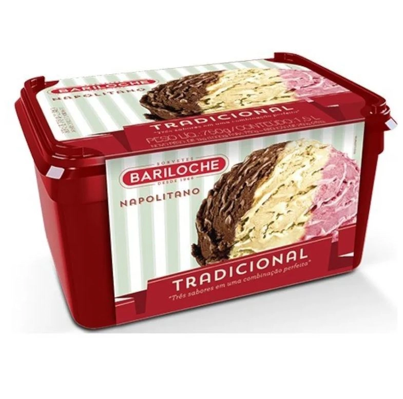Sorvete Napolitano Pt 1,5ltrad 4ptx1,5l