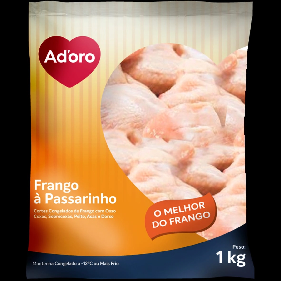 Frango A Passarinho Adoro Cong 1kg