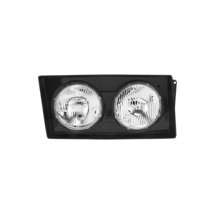 Farol Principal Lado Direito Duplo com Moldura Preta - NINO F180