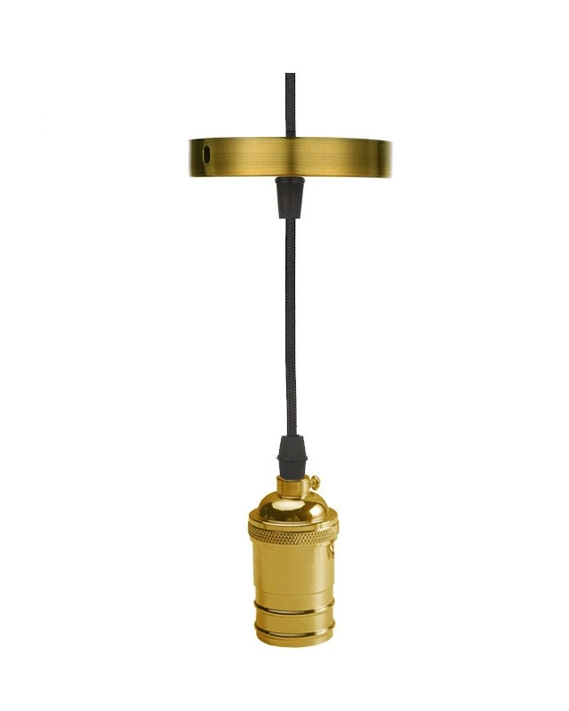 Pendente Vintage Alumínio Ouro - Gmh