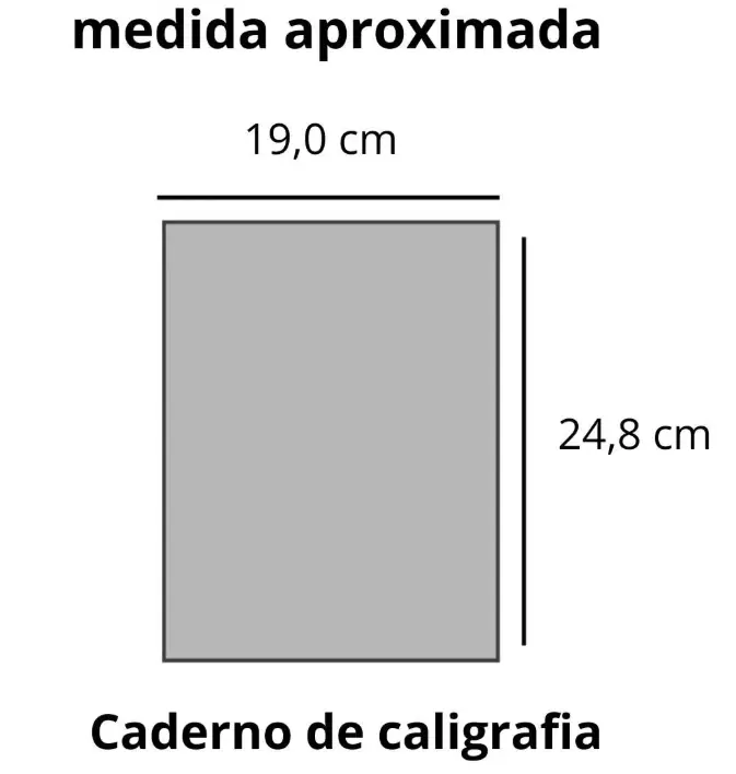 Caderno Pauta Verde 40 Folhas 248mm X 190