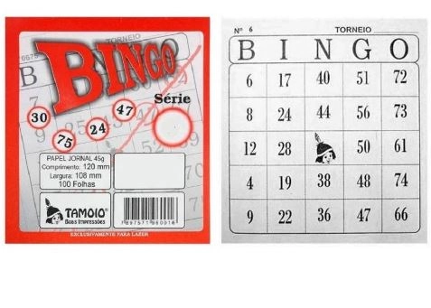 Bloco Bingo Tamoio C/100f