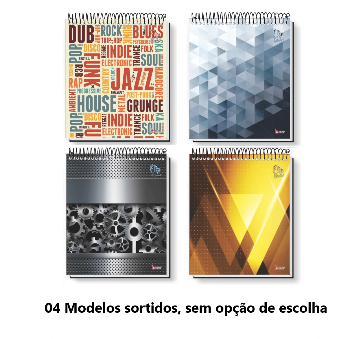 Caderno 10x1 Capa Dura Flip Masc Vert 160fls Tamoio