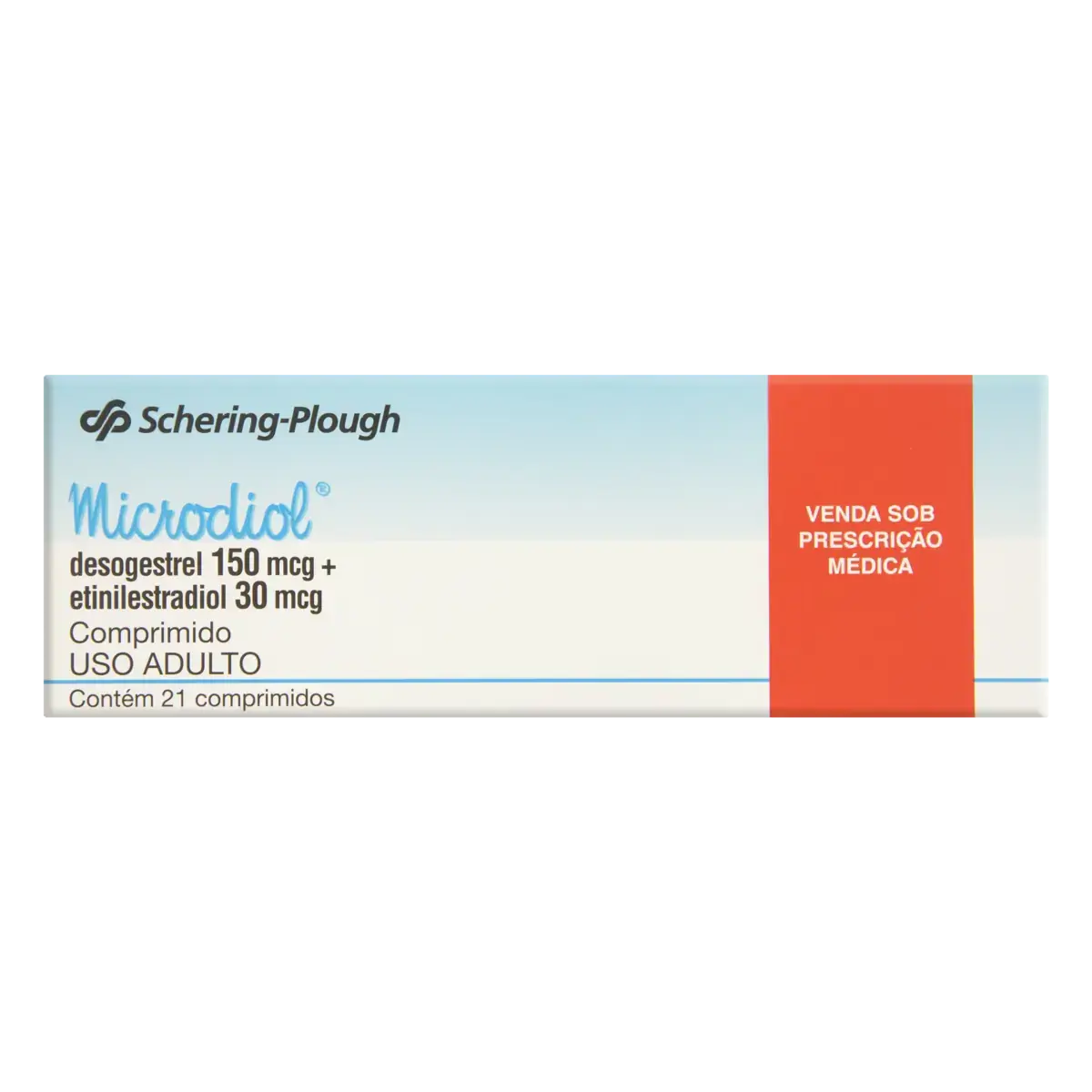 Microdiol Schering Plough Caixa 21 Comprimidos