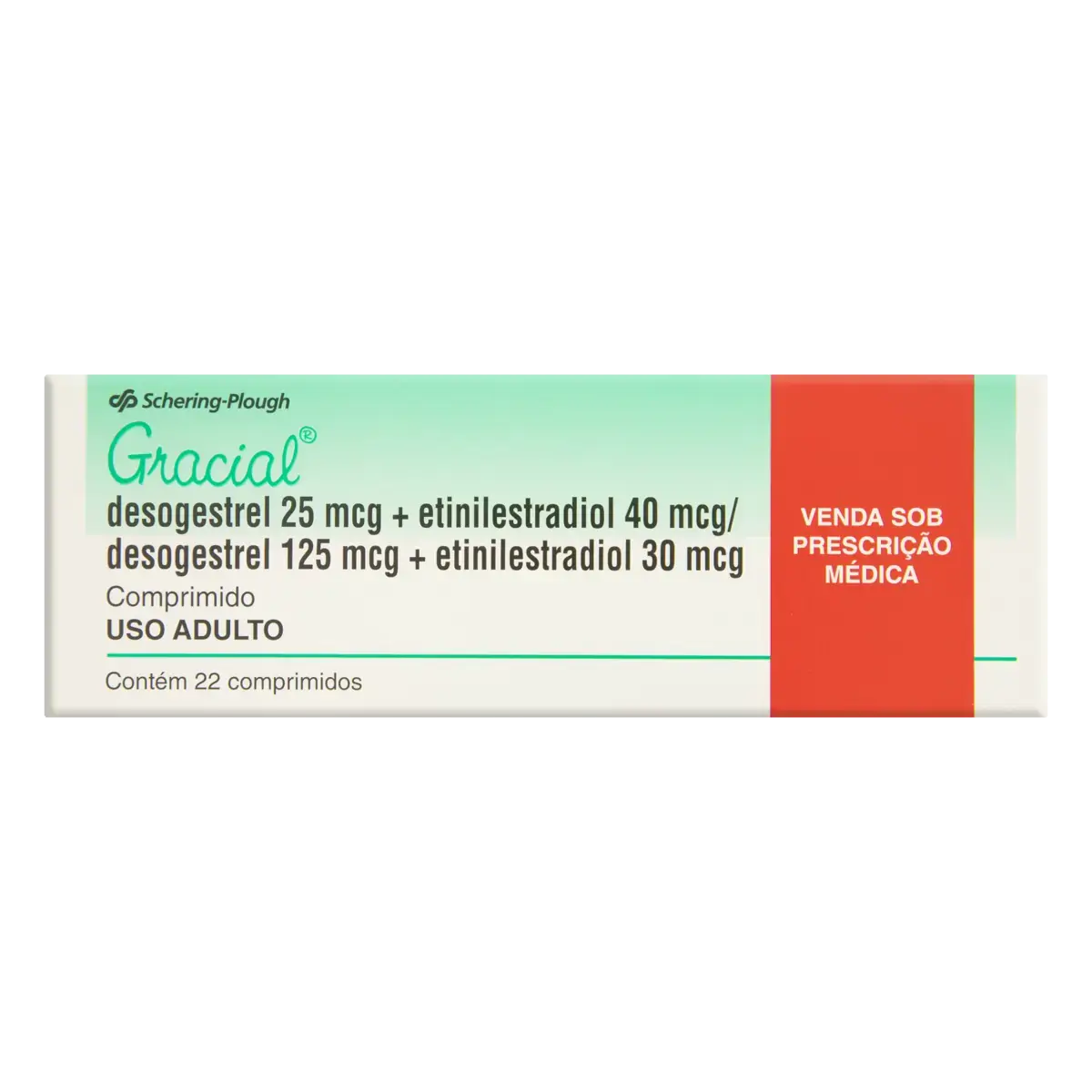 Gracial Schering Plough Caixa 22 Comprimidos
