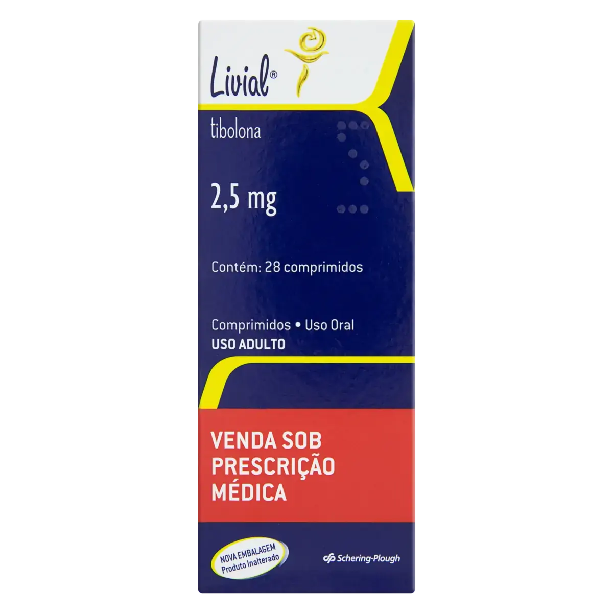 Livial 2,5mg Supera Caixa 28 Comprimidos