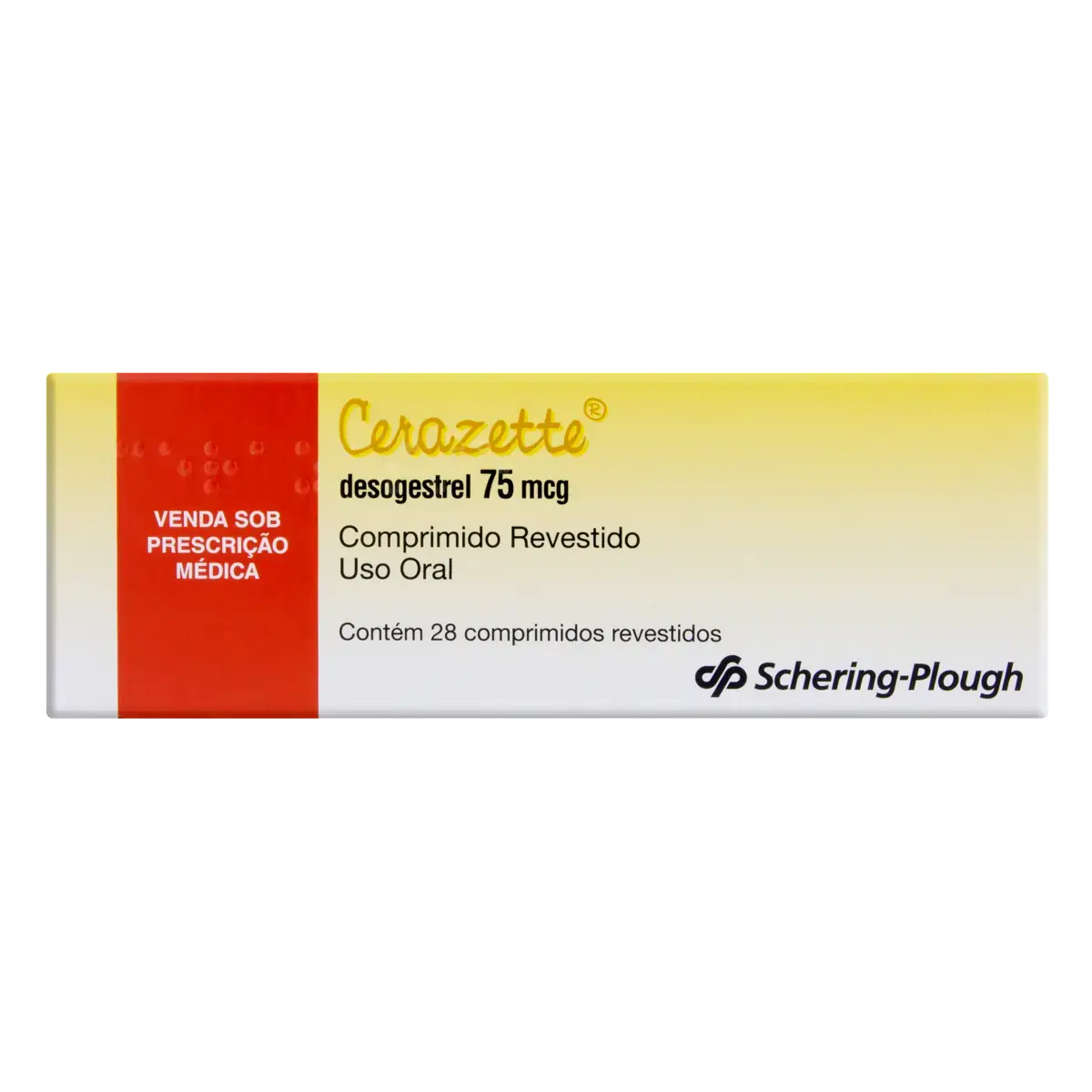 Cerazette 75mcg Schering Plough Caixa 28 Comprimidos Revestidos